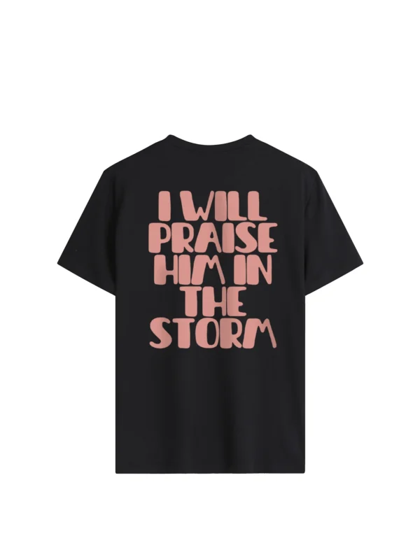 New Women's T-Shirt With ENERGY FLOWS with I will praise him in the storm Printed suitable Fashion casual suitable Fashion - Image 2