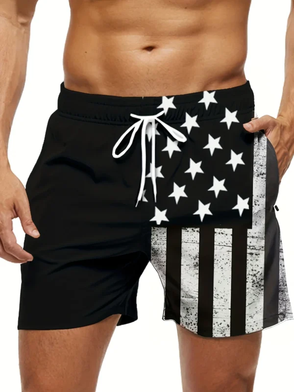 Men's New Summer Fashion 3d National Flag Printed Personalized Shorts Casual Polyester Beach Swimming Surfboard Shorts - Image 3