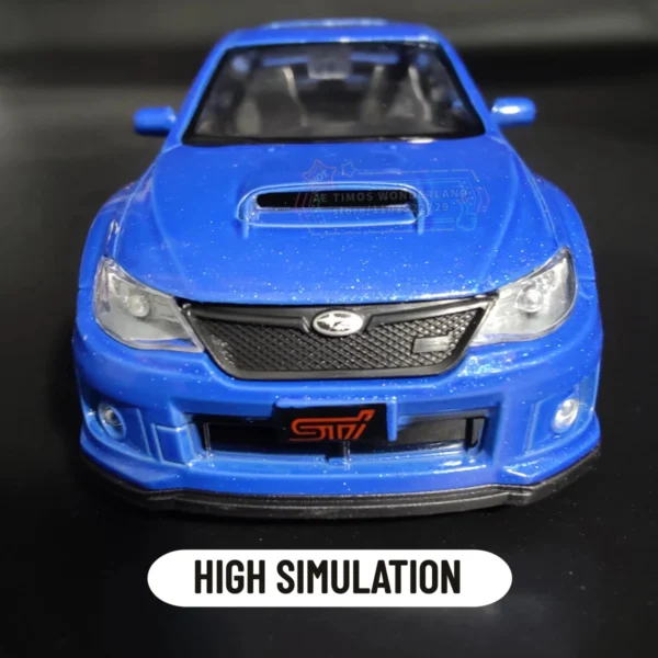 1:36 Subaru Impreza WRX STI 2010 Car Model Replica Scale Metal Miniature Art Home Decor Lifestyle Xmas Kid Gift Toy Collection - Image 3