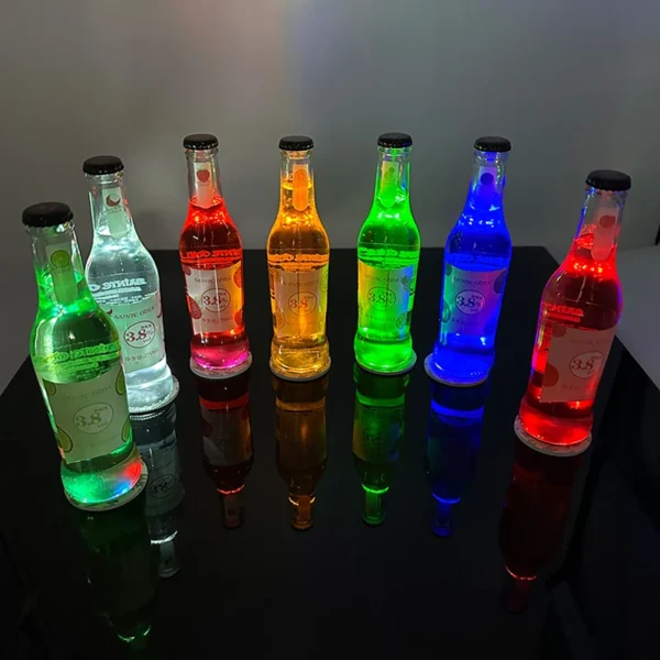 1/10 Pcs LED Cup Coaster Light Up Bottle Sticker For KTV Wedding Bar Party Supplies Luminous Cup Mat Drink Cups Vase Decor - Image 3