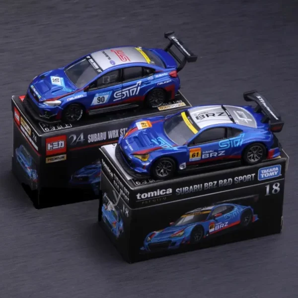 Takara TOMY Subaru STI BRZ IMPREZA WRX Alloy Track Sports Car Model Diecast Racing Car Vehicles Model Miniature Scale Kids Gifts