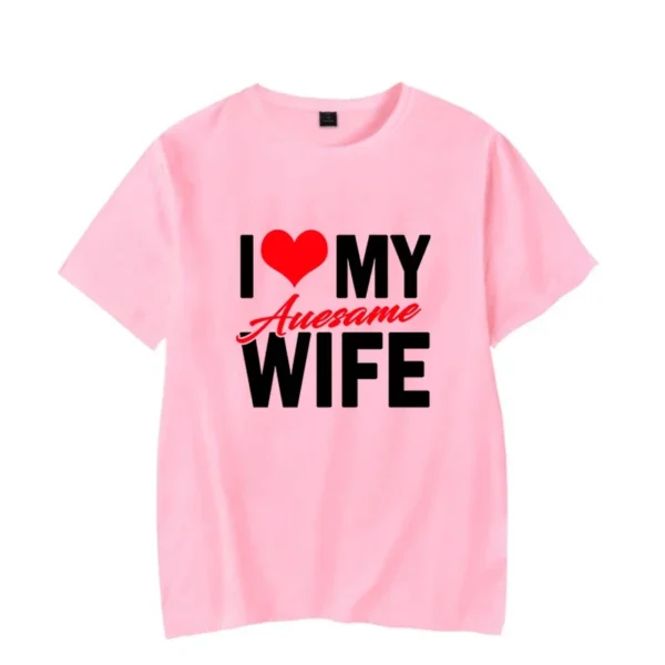 I Love My Awesome Wife Husband T Shirts Honeymoon Couple Outfits Dating Couples Anniversary Gifts Men Women Tee Shirt Oversize - Image 6