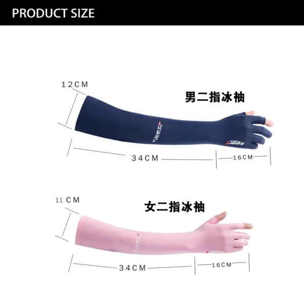 UV Solar Arm Sleeves Men Cycling Gloves Hand Long Sleeves Driving Arm Cover Summer Woman Cool Muff Sun Protection Motorcyclist - Image 2