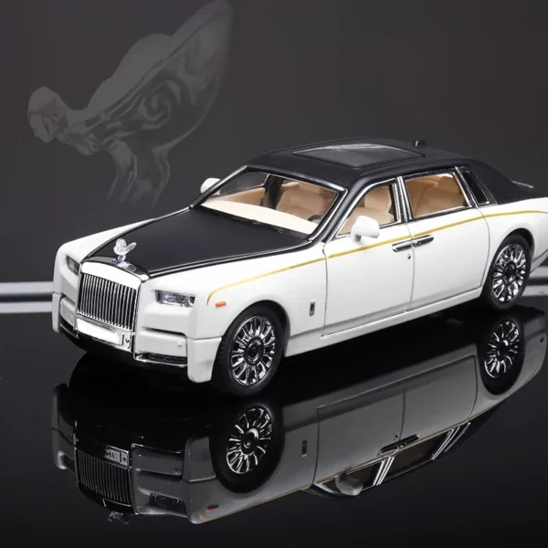 1:24 RR Phantom Model Zinc Alloy Pull Back Diecast Toy Cars with Sound and Light for Kids Boy Girl Gift 111