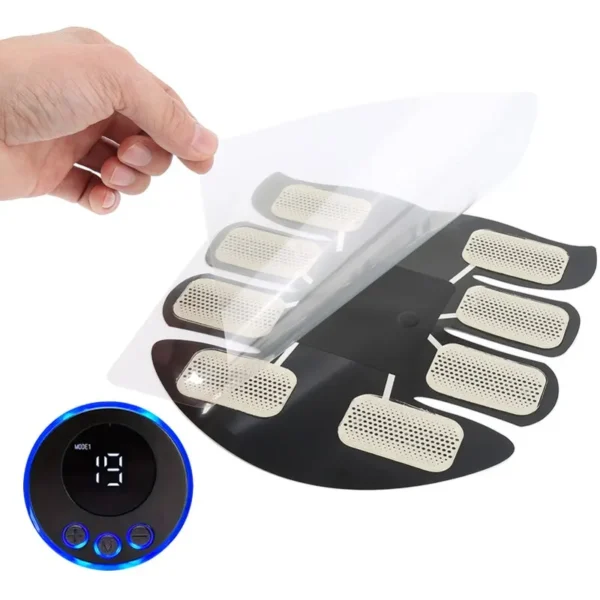 EMS Abdominal Muscle Stimulator Fitness ABS Arm Training Patches Muscle Exercise Instrument USB Charging Home Men - Image 5