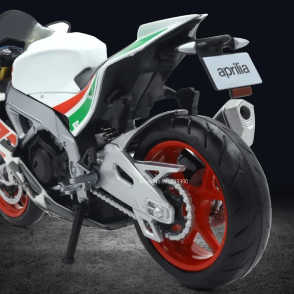 1/12 Aprilia RSV4 Alloy Motorcycle Model Toy Diecast with Shock Absorbers Model Motorcycle Collection Boys Toy Gifts Decoration - Image 4