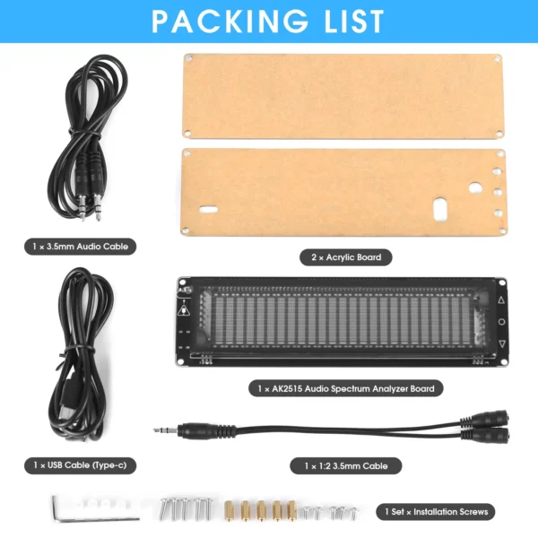 Audio spectrum analyzer board kit.