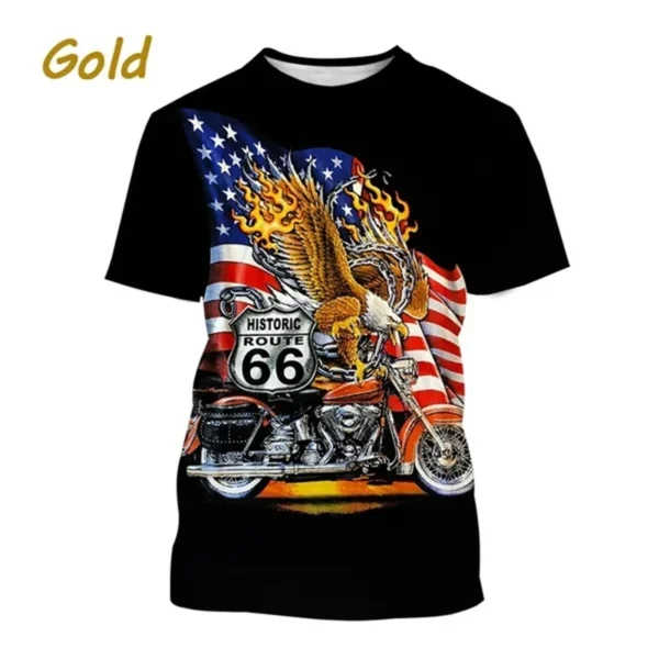 3D American Eagle Flag Printed T Shirt US USA Stripe Emblem Men T-shirt Independence Day Womens Clothing Patriotic Kids Tops Tee - Image 5