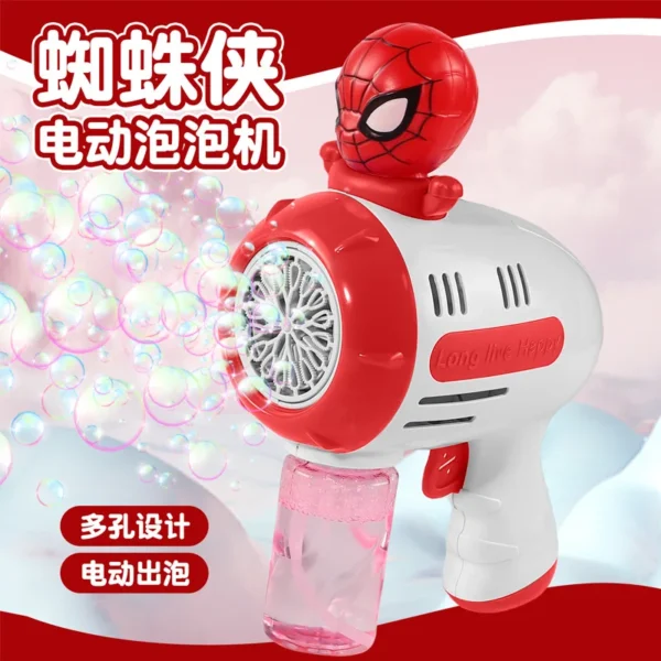 New Stitch Hello Kitty Electric Bubble Gun Kids Toy Bubbles Machine Soap Blower with Light Summer Outdoor Party Children Gift - Image 5