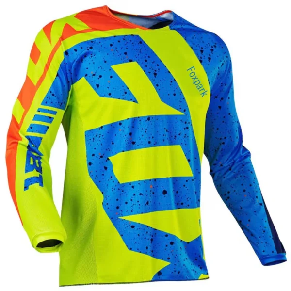 2024 Mountain Bike Team Downhill Jersey, MTB Fox e Teleyi, Offroad Bicicleta, Camisa Locomotiva Bicicleta - Image 5