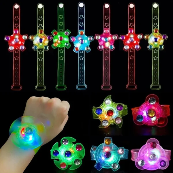 Light up your fingertip top bracelet as a party gift for children, glow in the dark as a party item, birthday gift - Image 2