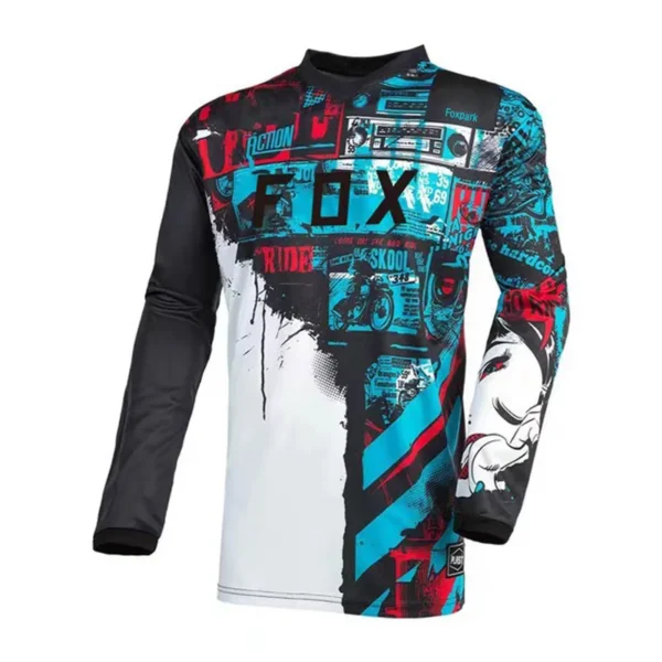 Enduro MTB Cycling Jersey, Downhill Shirt, Cycling Sleeve, Motocross T-Shirt, Mx Mountain Bike Clothes, Foxpark - Image 6