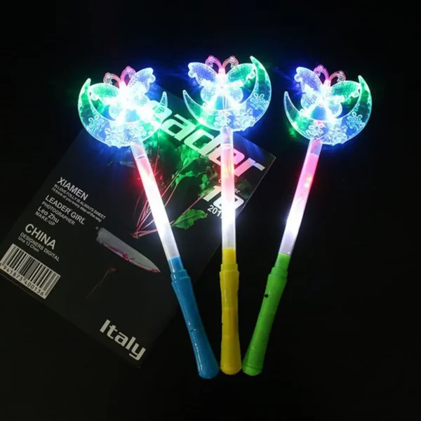 5pcs Glowing Stick Magic Glow Stick Flashing Fairy Stick Night Market Stall Children's Toys Happy Birthday Party Decor Favor - Image 4