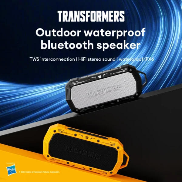 TRANSFORMERS TF-Y10 Speaker Outdoor Portable Loudspeaker Long Endurance Subwoofer Bluetooth V5.4 IPX 6 Waterproof Player Choice - Image 2