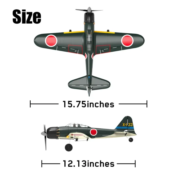 Green and white model airplane with red circles.