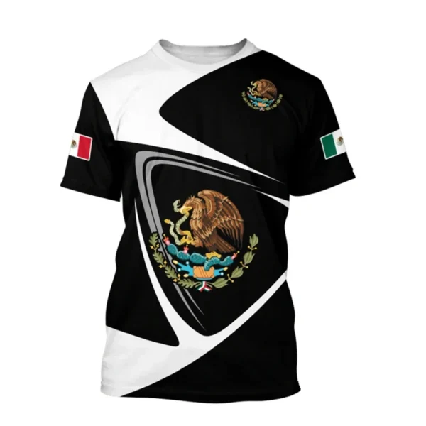 Summer Mexico T-Shirts Mexican Flag 3D Print Streetwear Boys Girls Fashion Short Sleeve T Shirt Kids Tees Tops Clothing - Image 4