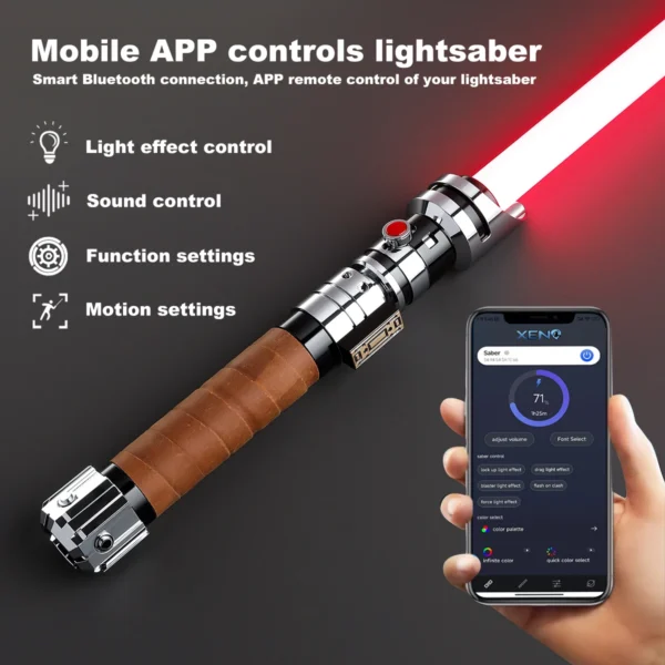 JoyaceSaber Starkiller Lightsaber Replica Metal Handle saber Xeno Pixel Light Sabers Heavy Dueling Smooth Swing Laser Sword Toys