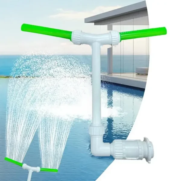 Swimming Pool Fountain Sprays Colorful LED Lights Pool Waterfall Fountains Outdoor Swimming Pool Spa Pond Waterfall Decoration - Image 3