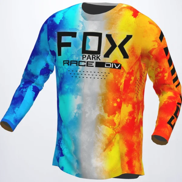 Auto fox Motocross Shirts Riding Bicycle T-Shirts MTB Racing Sports moto Motorcycle Cycling Dirt Bike Auto fox Cycling T-Shirts - Image 4