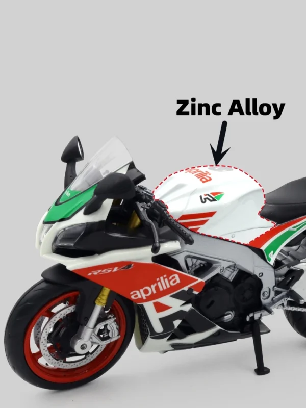 1/12 Aprilia RSV4 RR1000 Toy Motorcycle RMZ City Diecast Metal Miniature Model 1:12 Racing Super Sport Collection Gift Boy Kid - Image 3