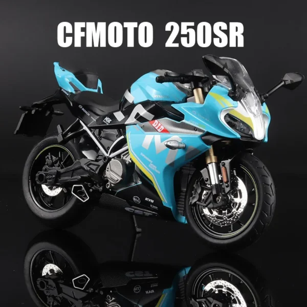 1:12 CFMOTO 250SR Metal Racing High Quality Alloy Motorcycle Miniature Toy Simulation Children Diecast Car Kids Birthday Gifts - Image 6