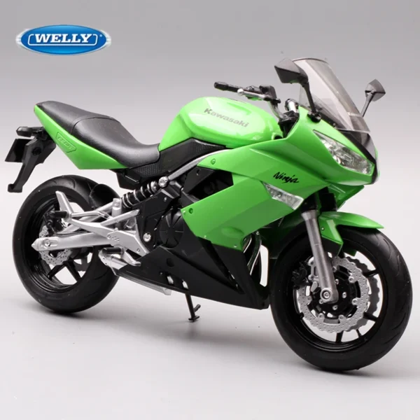 WELLY 1:10 Kawasaki Ninja 650R Alloy Racing Motorcycle Model Diecast Street Sports Motorcycle Model Collection Children Toy Gift - Image 3