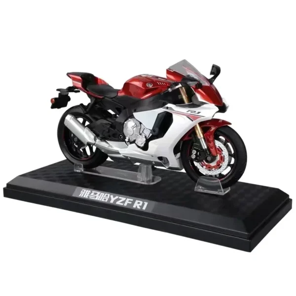 1:12 Yamaha YZF-R1 YZFR1 Racing Motorcycles Simulation Alloy Motorcycle Model Shock Absorbers Collection Toy Car Kid Gift - Image 5