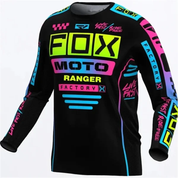 RangerFox - Men's Decline T-shirt Mountain Biking Sportswear MTB DH Motochass jersey Quick Dry Anti-sweat Breathable - Image 3