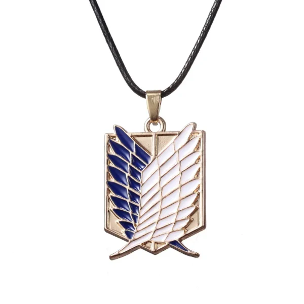 Attack on Titan winged emblem necklace.