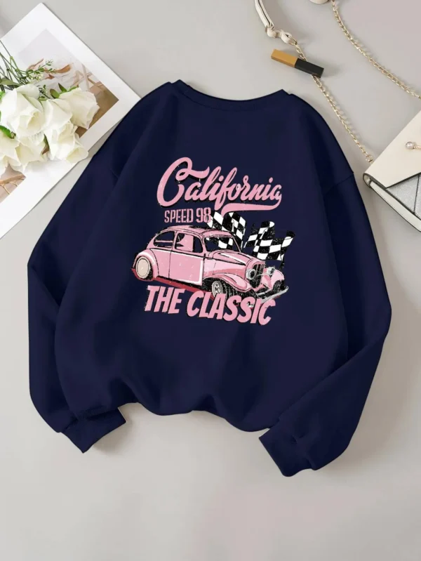 California The Classic Printed Tracksuit Women Basic Fashion All Match Hoodie Graphic Funny Hoodies Harajuku Original Sweatshirt - Image 2