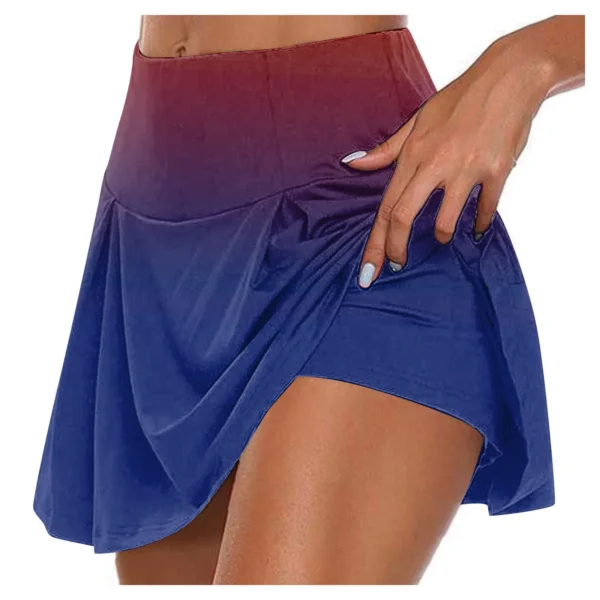 Women'S Athletic Stretchy Pleated Tennis Skirts Run Yoga Inner Shorts Elastic Sports Golf Skorts Vestidos Para Mujer Ropa Mujer - Image 4