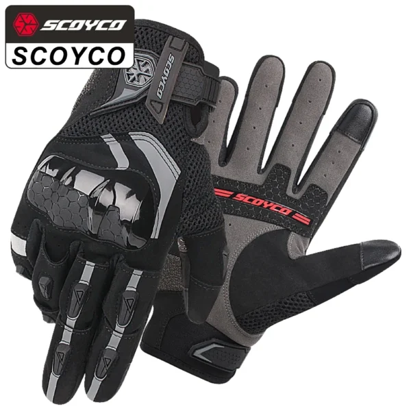 SCOYCO Motorcycle Gloves Summer Breathable Anti-fall Motocross Riding Gloves Touch Screen Guantes Gloves Motorcycle Accessories - Image 2