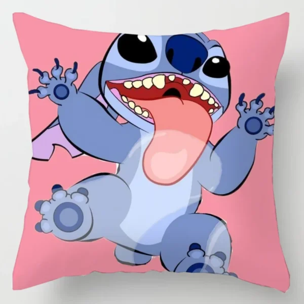 Anime Figure Disney Stitch Double Sided Print Pillowcase Kawaii Stitch Pillow Pillowcase Children Room Interior Decoration Gifts - Image 5