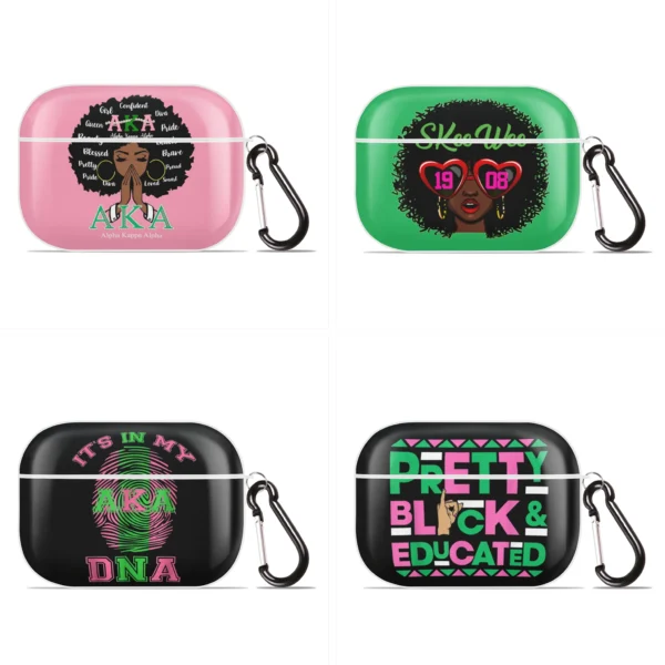 Alpha Sorority Kappa Alpha AKA Case For AirPods 1 2 3 Case Cover AirPods Pro 2 Wireless Headphones