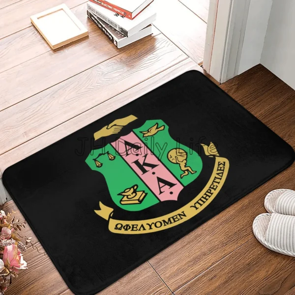 AKA Sorority Welcome Doormat Entrance Floor Mat Rug Non Slip Mats Carpet for Indoor Patio Bathroom Kitchen Living Room Bedroom