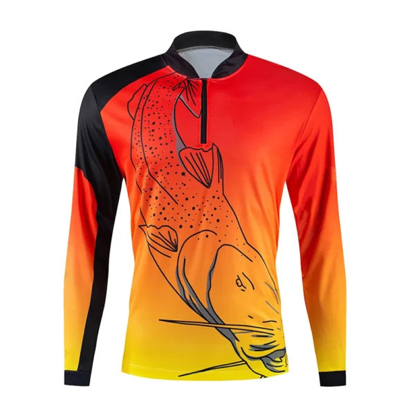 2023 NEW Fishing Clothing For Men Summer Breathable Dry Sun UV Protection Sportswear Man Outdoor Fishing Shirts - Image 3