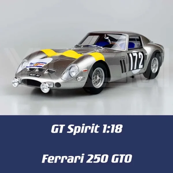 Limited Edition 1:18 1960 Ferrari 250GTO Latte Art Racing Edition Resin Model Car Toys Die-cast Model Classic Car Collectible - Image 4