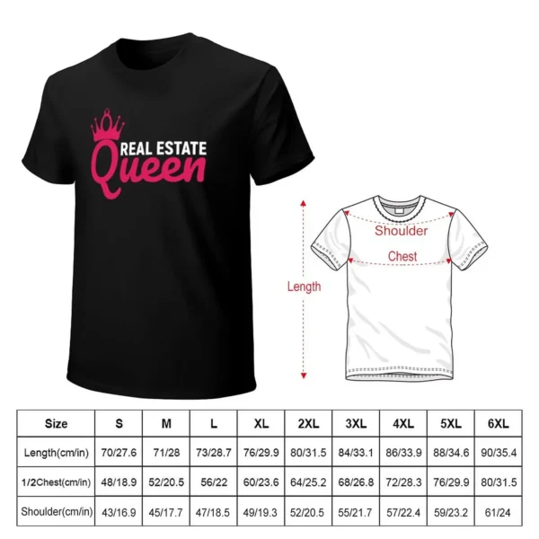 Real Estate Queen T-Shirt Blouse cute clothes tshirts for men blanks boys whites summer tops mens big and tall t shirts - Image 2