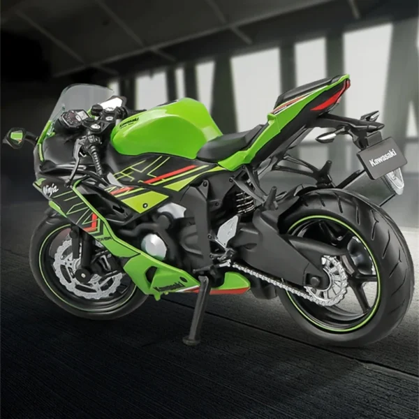 1/12 Kawasaki Ninja ZX-6R Cross-country Motorcycles Model Simulation Metal Street Racing Motorcycle Model Collection Kids Gifts - Image 2