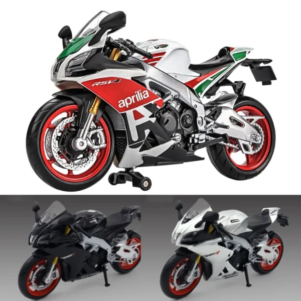 1/12 Aprilia RSV4 RR1000 Toy Motorcycle RMZ City Diecast Metal Miniature Model 1:12 Racing Super Sport Collection Gift Boy Kid - Image 2