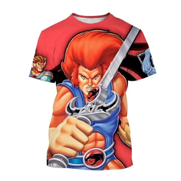 New fashion anime ThunderCats 3D printed T-shirt men's and women's casual short sleeve T-shirt hip hop kids tops tees - Image 3