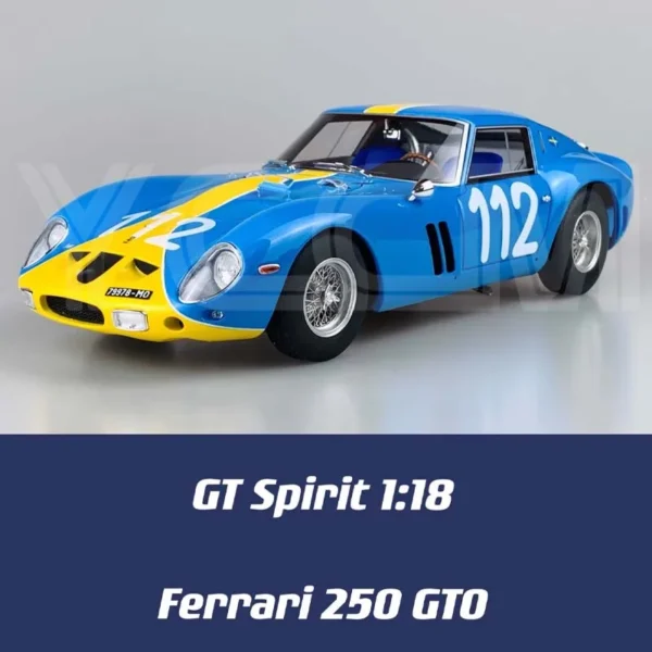 Limited Edition 1:18 1960 Ferrari 250GTO Latte Art Racing Edition Resin Model Car Toys Die-cast Model Classic Car Collectible - Image 5