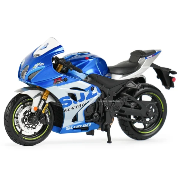 Bburago 1:18 2021 Suzuki GSX-R1000 R Static Die Cast Vehicles Collectible Motorcycle Model Toys - Image 2