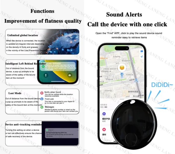 Wireless GPS Smart Tracker Work with Apple Find My APP NTag Anti Lost Reminder Device MFI Rated Locator Car Key Pet Kids Finder - Image 4