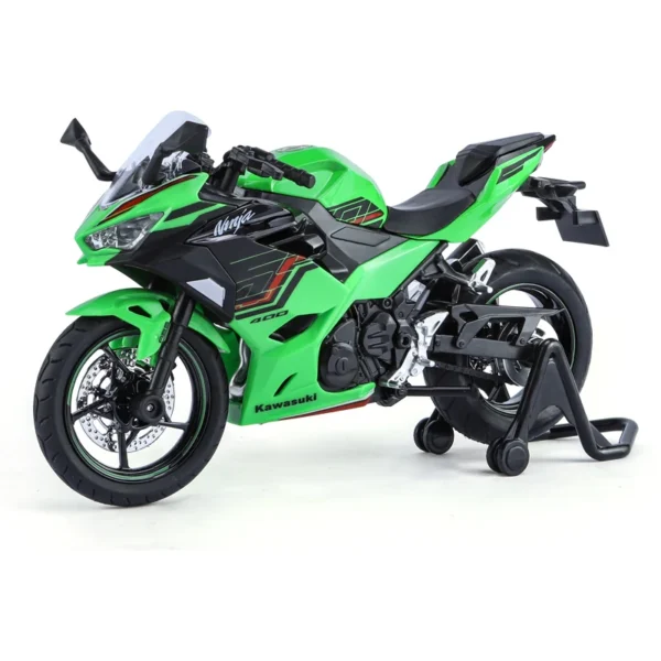 1/12 KAWASAKI Ninja 400 Toy Motorcycle Miniature Diecast Metal Model 1:12 Super Sport Sound & Light Collection Gift For Boy Kid - Image 6