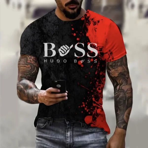 3D Pattern Men's T-shirt Printing Unisex Round Neck Short Sleeve Street Fashion High Quality Large Summer Personalized Clothing - Image 4