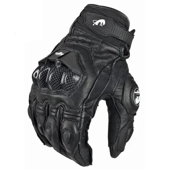 Motorcycle Gloves Black Racing Genuine Leather Motorbike White Road Riding Team Glove Men Summer Winter - Image 2