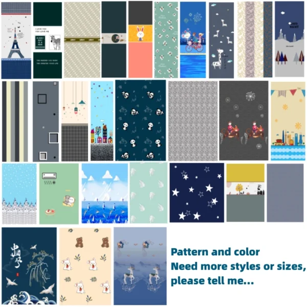 Various pattern and color door designs.