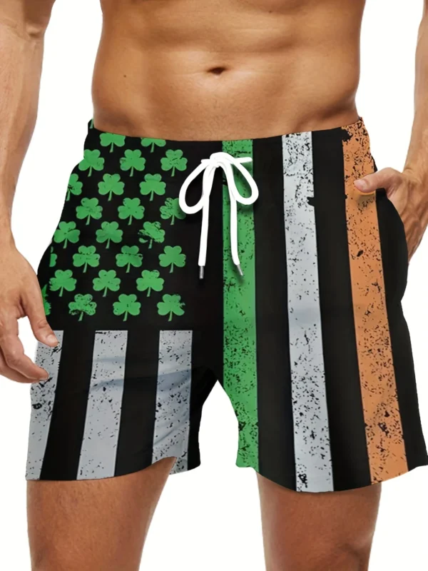 Men's New Summer Fashion 3d National Flag Printed Personalized Shorts Casual Polyester Beach Swimming Surfboard Shorts - Image 2