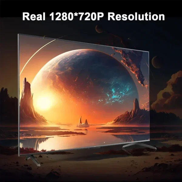 ﻿New 4K Android 11 projector Dual Wifi6 200 ANSI Allwinner H713 BT5.0 1080P 1280*720P Home Cinema Outdoor portable Projetor 2024 - Image 4